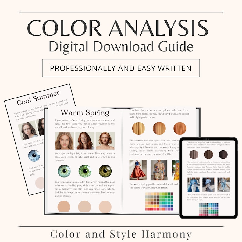 Personal Color Analysis Guide | 12 Season System (digital Download) - Etsy