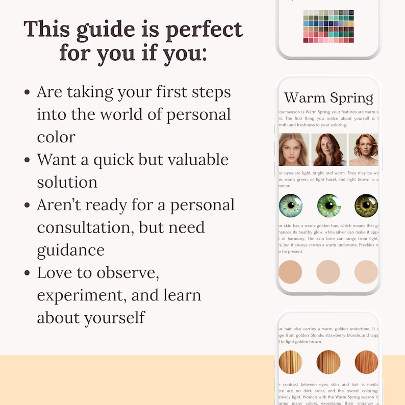 Personal Color Analysis Guide | 12 Season System (digital Download) - Etsy