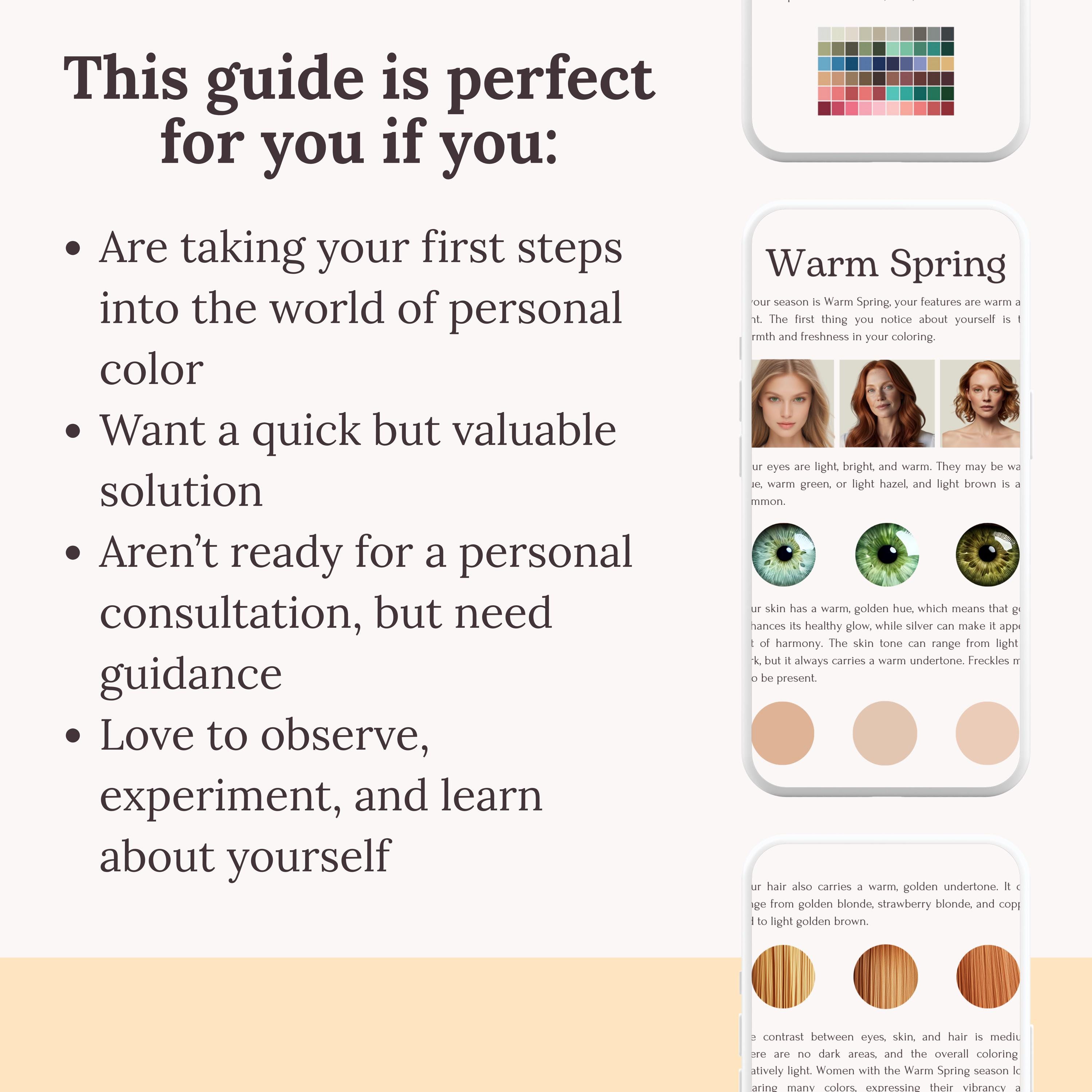 Personal Color Analysis Guide | 12 Season System (digital Download) - Etsy