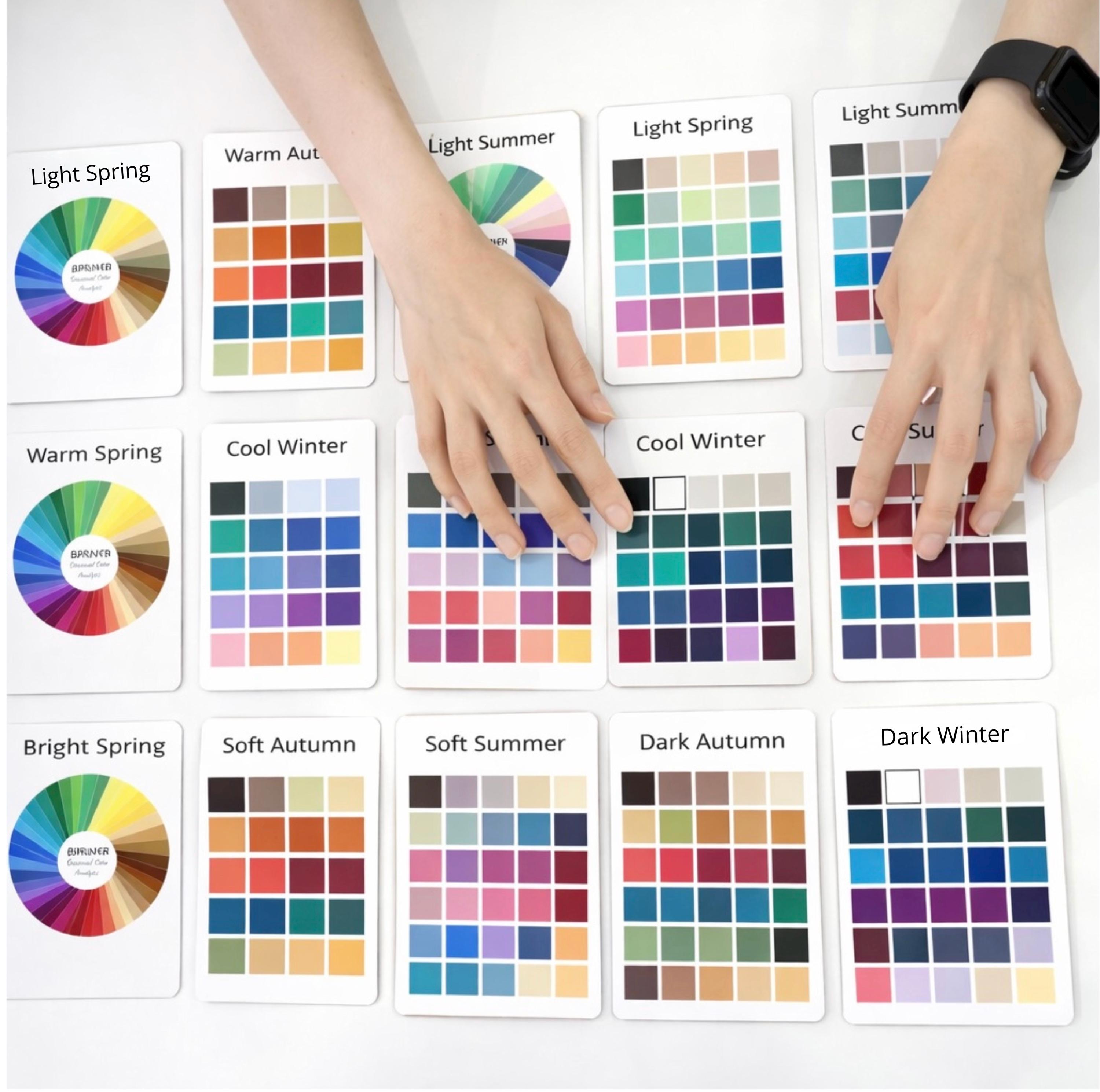 Seasonal Color Analysis Kit | Color Consultant Palette Guide (digital ...