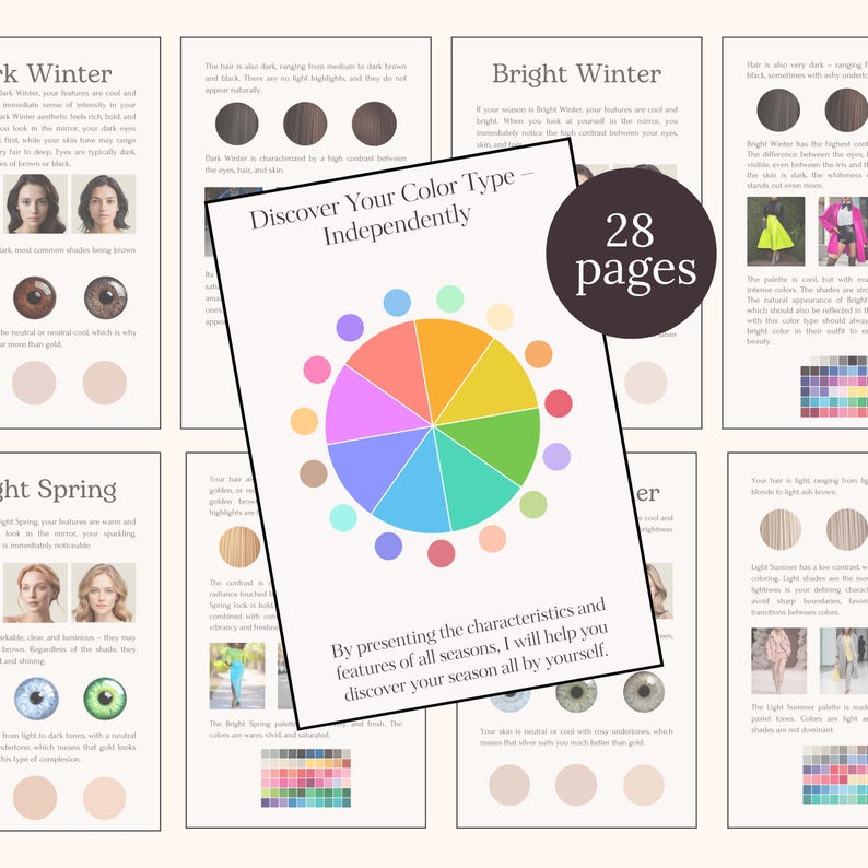 Personal Color Analysis Guide | 12 Season System (digital Download) - Etsy