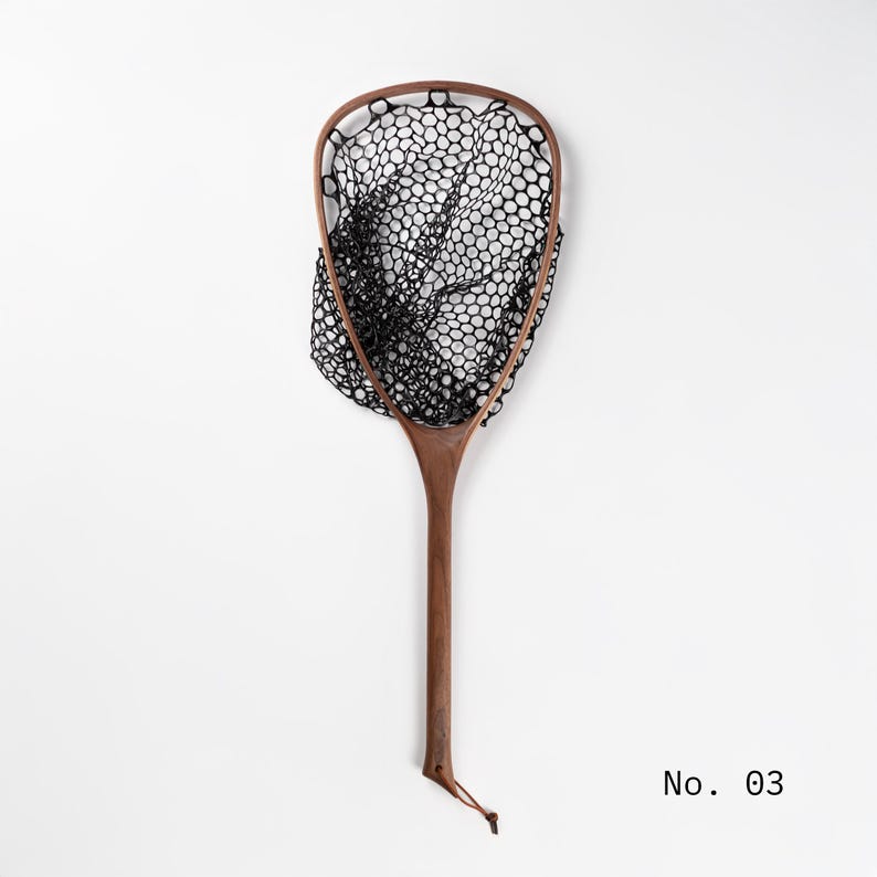 Labelled Fish Net Drift Net / Black Walnut - Etsy