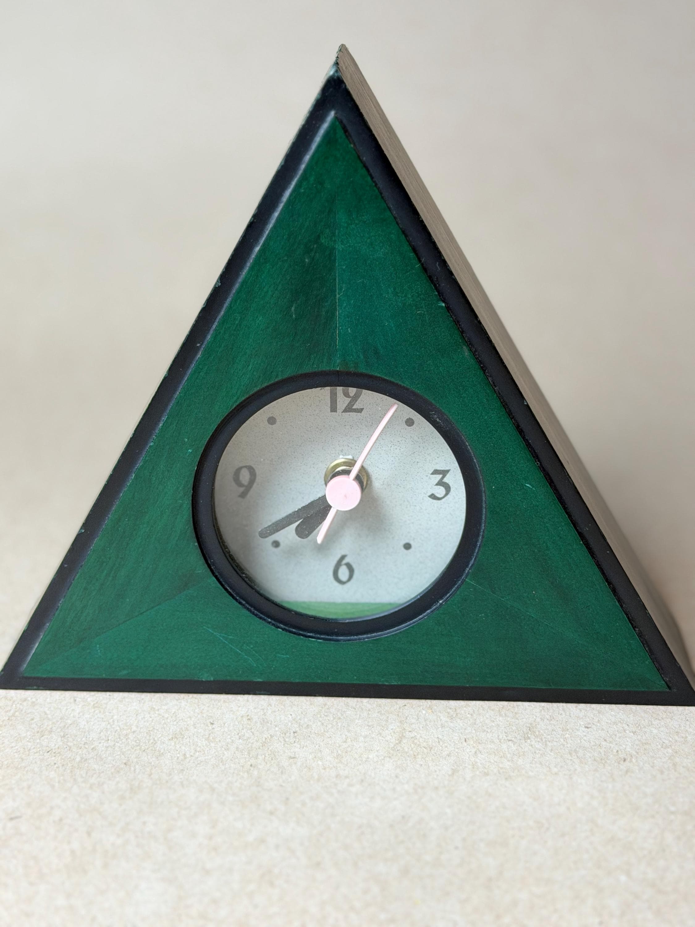 Retro Triangle Clock - Etsy