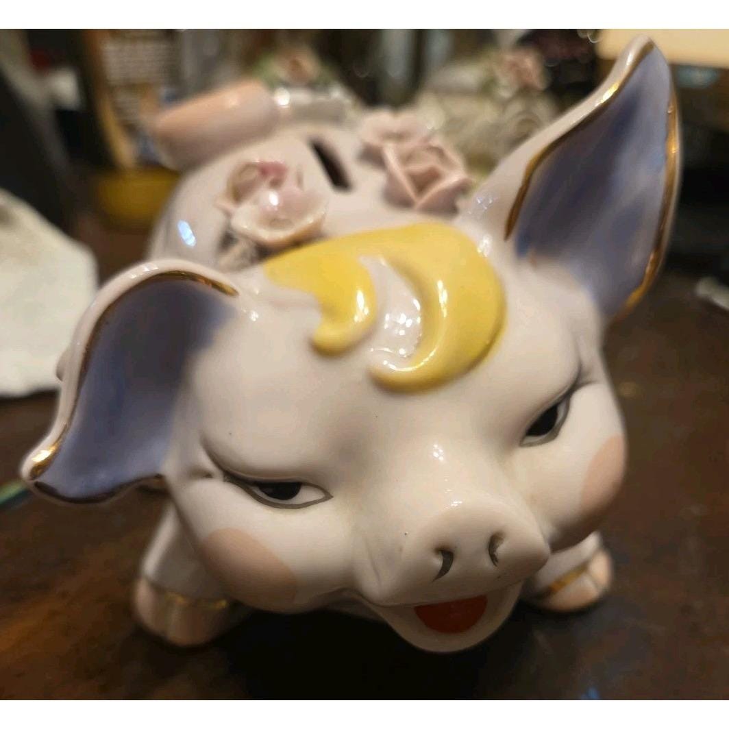 Vintage Piggy Bank Japan - Etsy