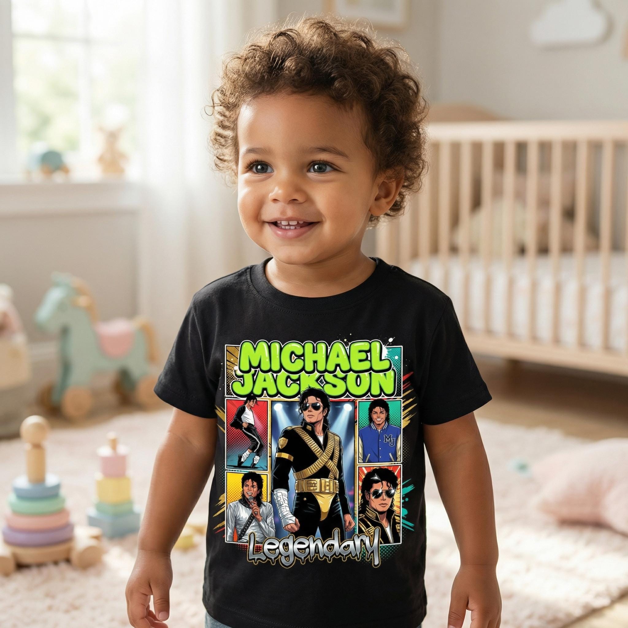 Michael Jackson Legendary Shirt Vintage Anime Toddler Tee - Etsy