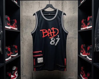 Michael Jackson Bad 87 Basketball Jersey - Limited Edition Tribute
