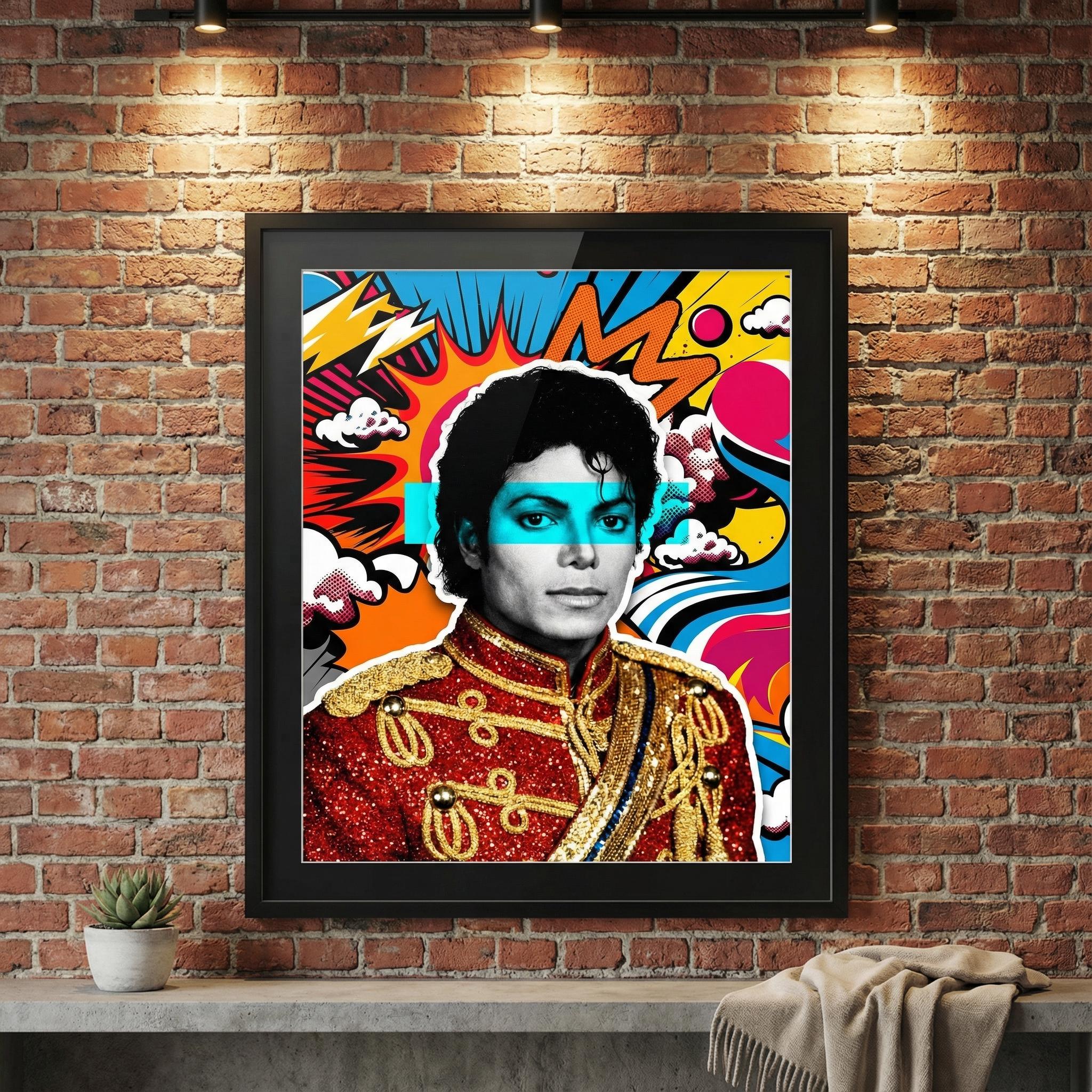 Michael Jackson Pop Art Poster Thriller Era Comic Explosion Print