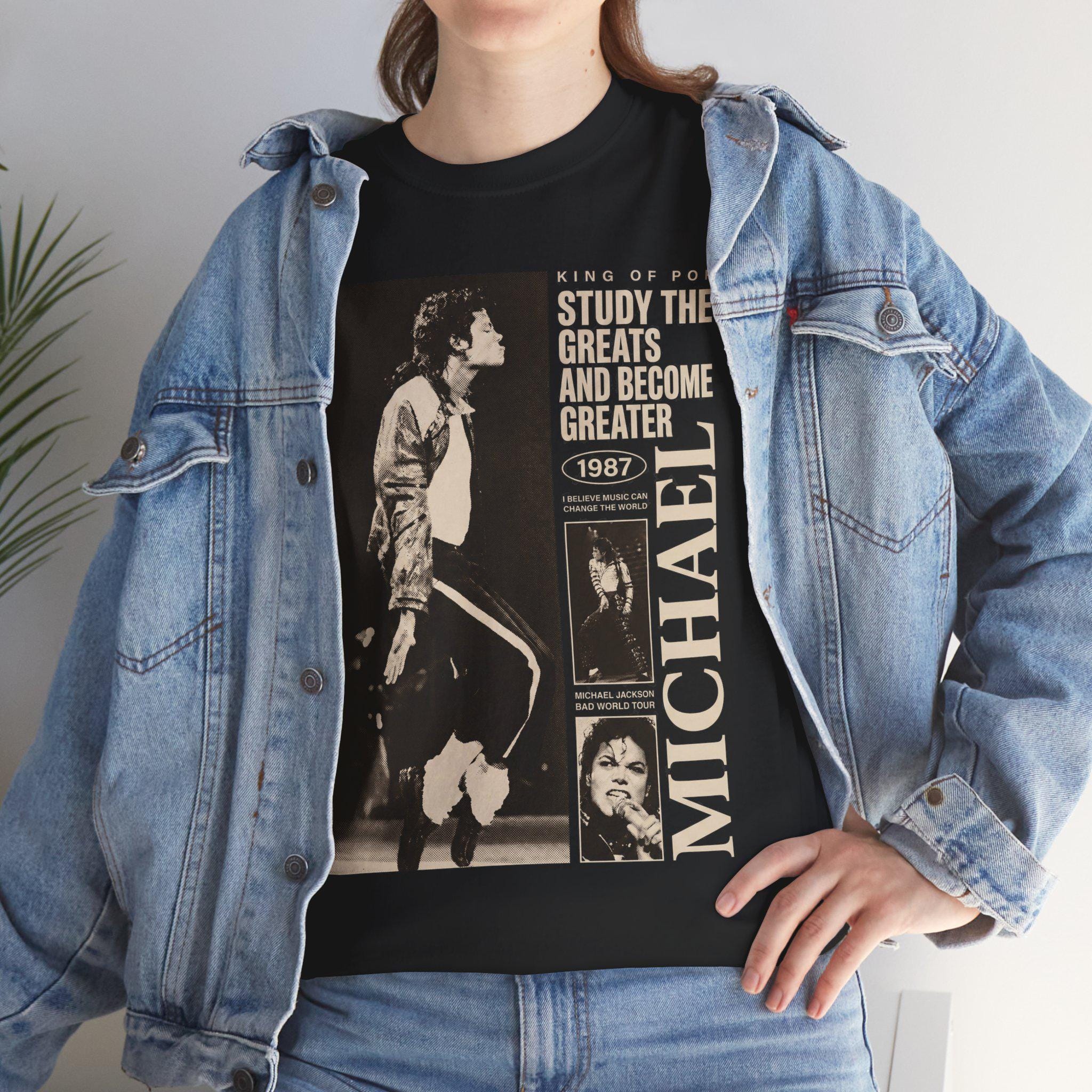 Michael Jackson King of Pop Vintage Tee, Study the Greats 1987