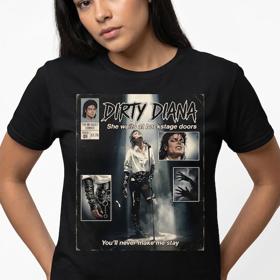 Michael Jackson Dirty Diana T-shirt, Bad Era Rock Tee - Etsy