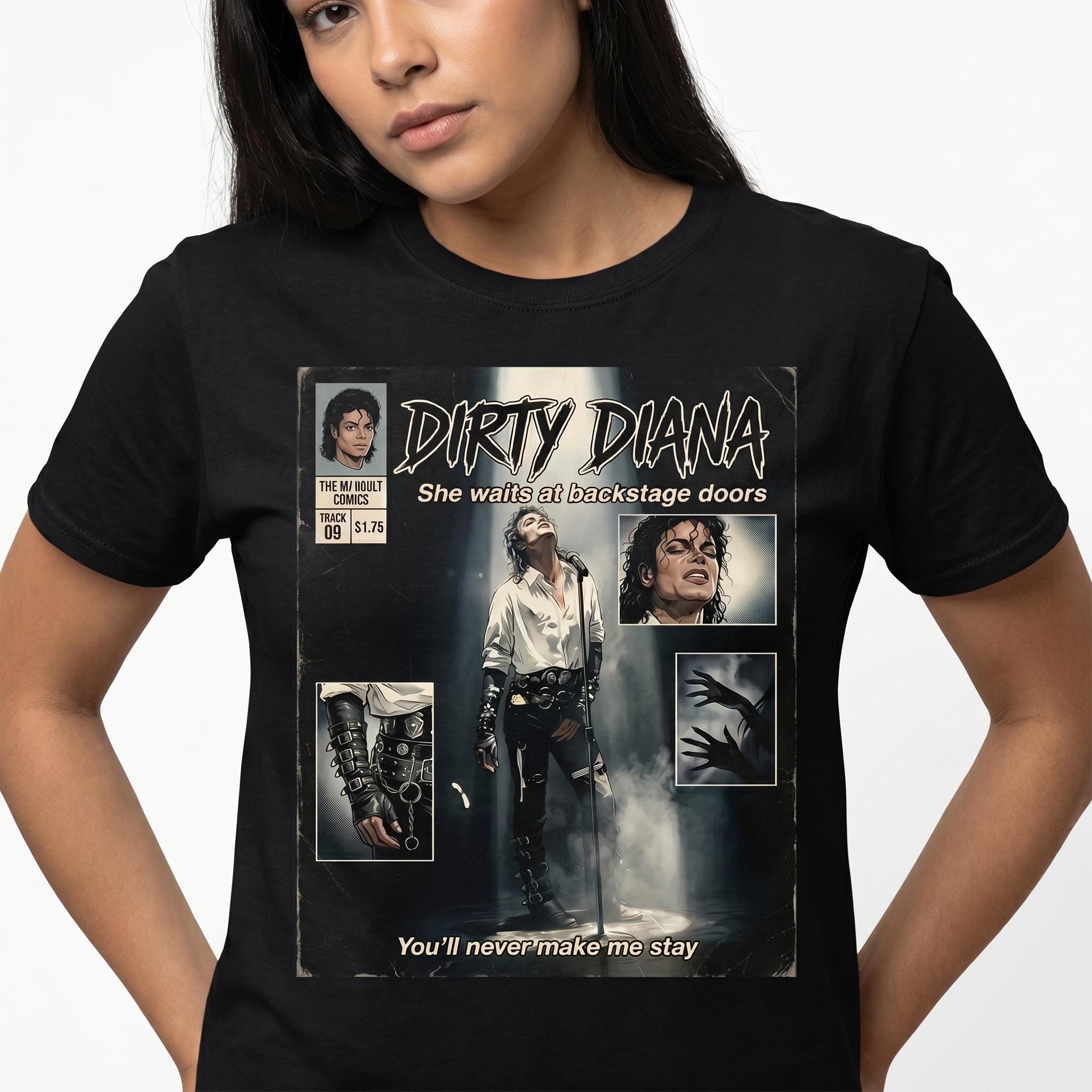 Michael Jackson Dirty Diana T-shirt, Bad Era Rock Tee - Etsy