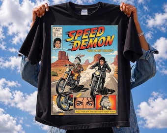 Speed Demon Shirt, Michael Jackson Comic Tee, MJ Bad Era Graphic