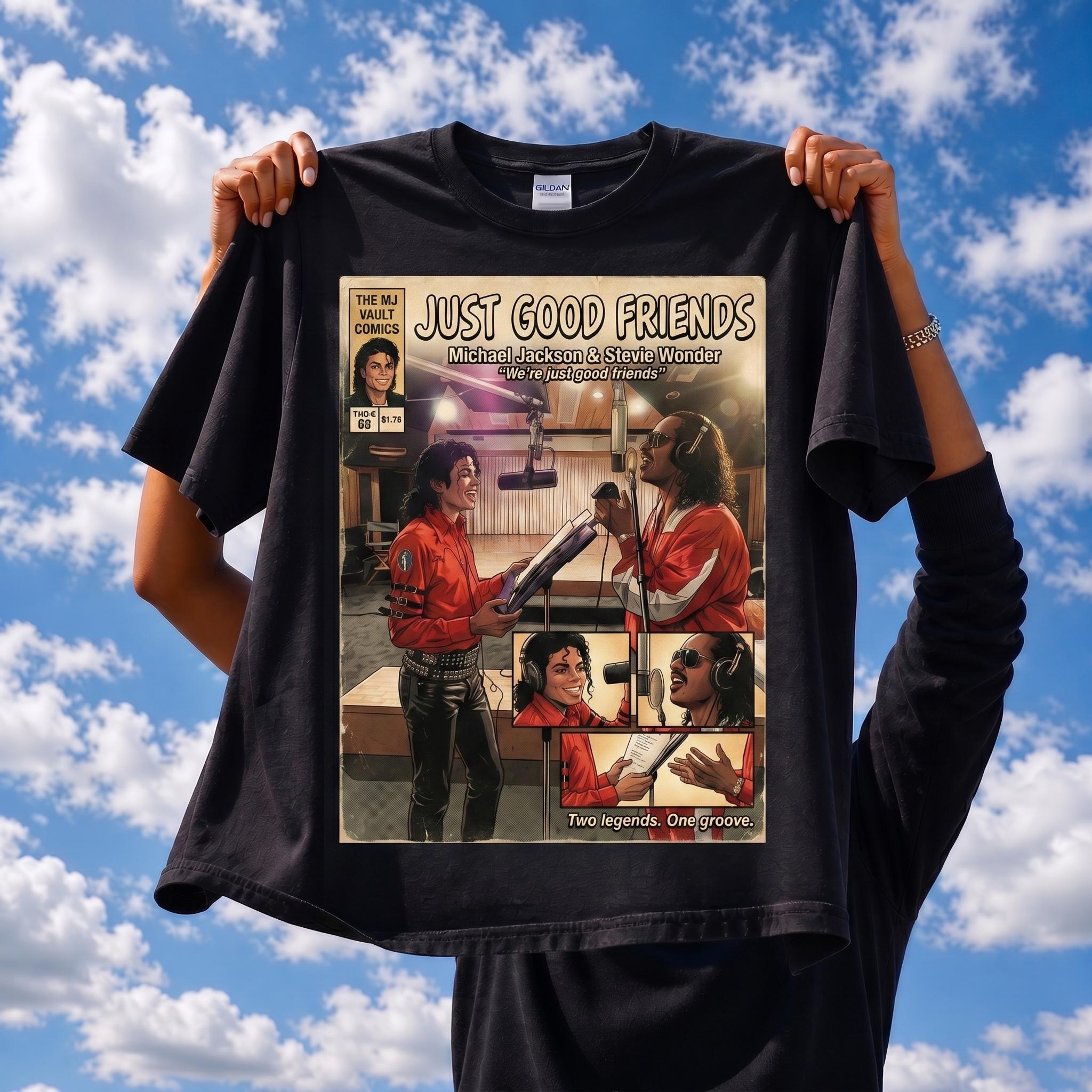 Michael Jackson Stevie Wonder Tee, Vintage Comic Graphic Shirt - Etsy