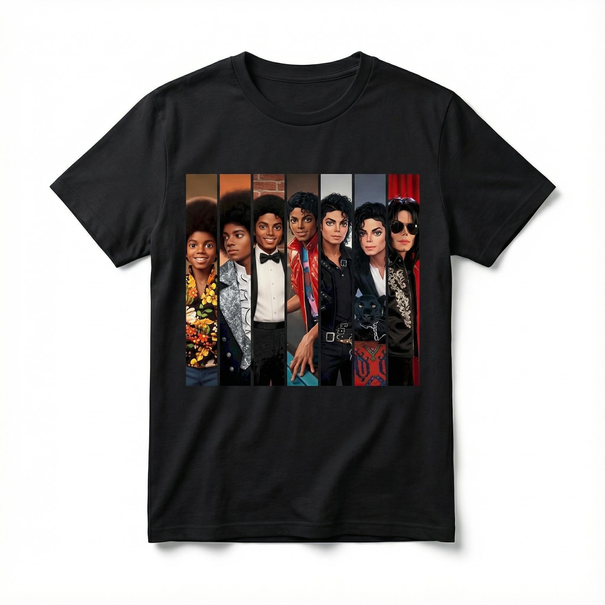 Michael Jackson Evolution T-shirt: Vintage King of Pop Collage - Etsy Michael Jackson Evolution T-shirt: Vintage King of Pop Collage - Etsy