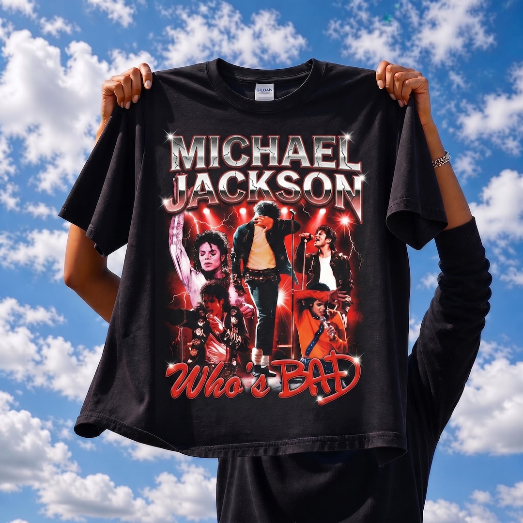 Michael Jackson Who's Bad Tee | Vintage Bootleg 80s Pop Music T