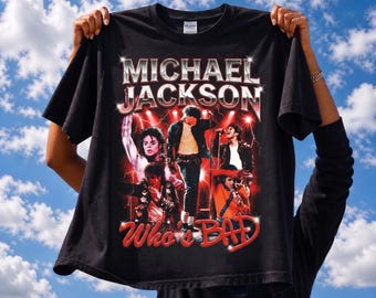 Michael Jackson Who's Bad Tee | Vintage Bootleg 80s Pop Music T