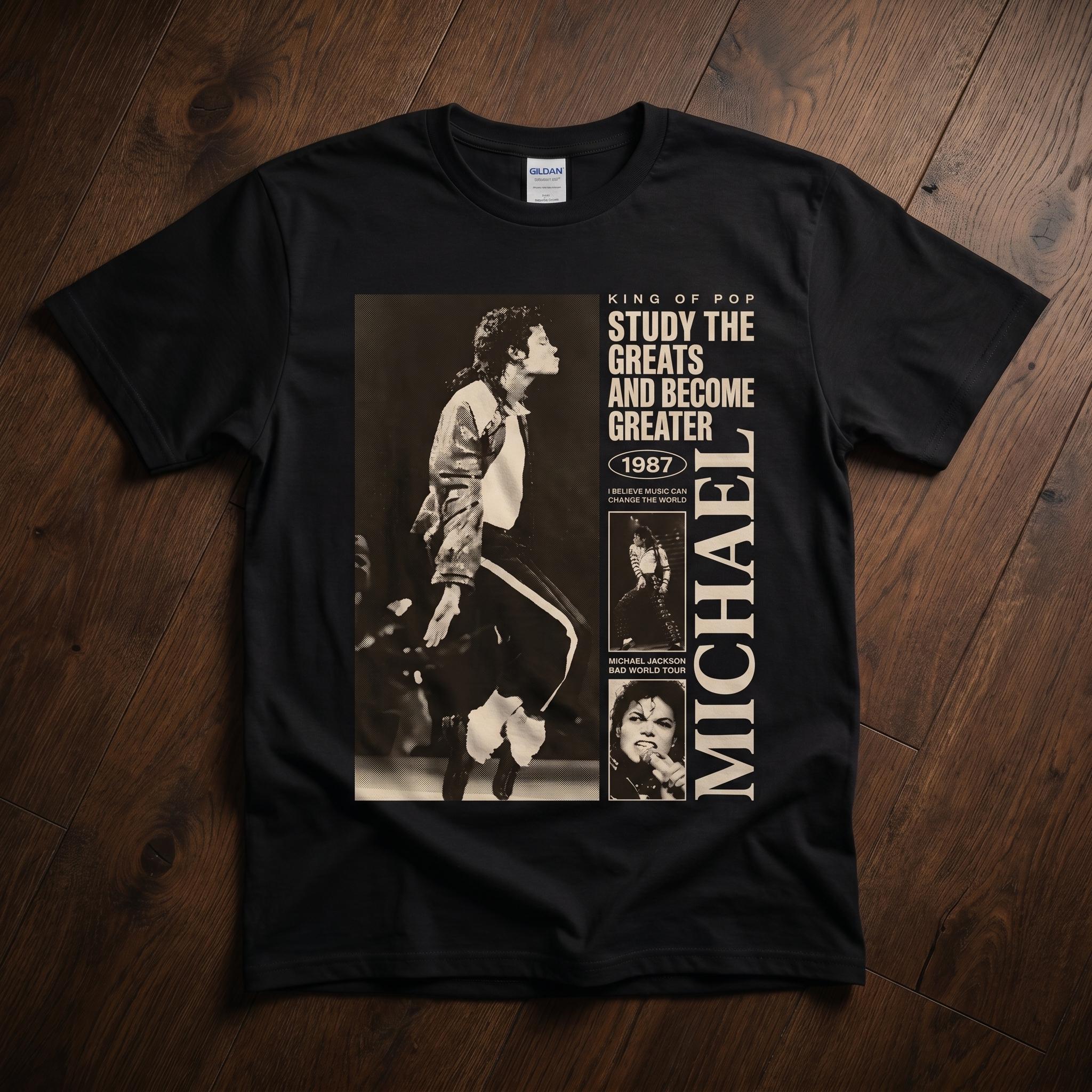 Michael Jackson King of Pop Vintage Tee, Study the Greats 1987