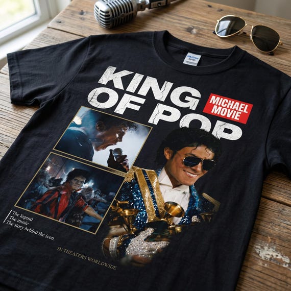 Michael Jackson King of Pop Movie T-shirt, Iconic MJ Fan Tee