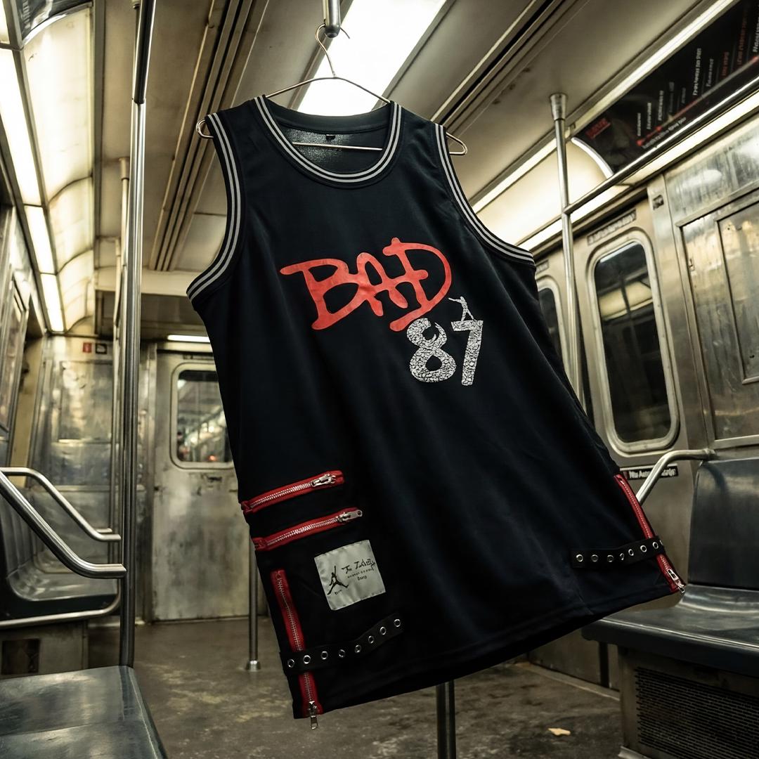 Michael Jackson Bad 87 Basketball Jersey - Limited Edition Tribute