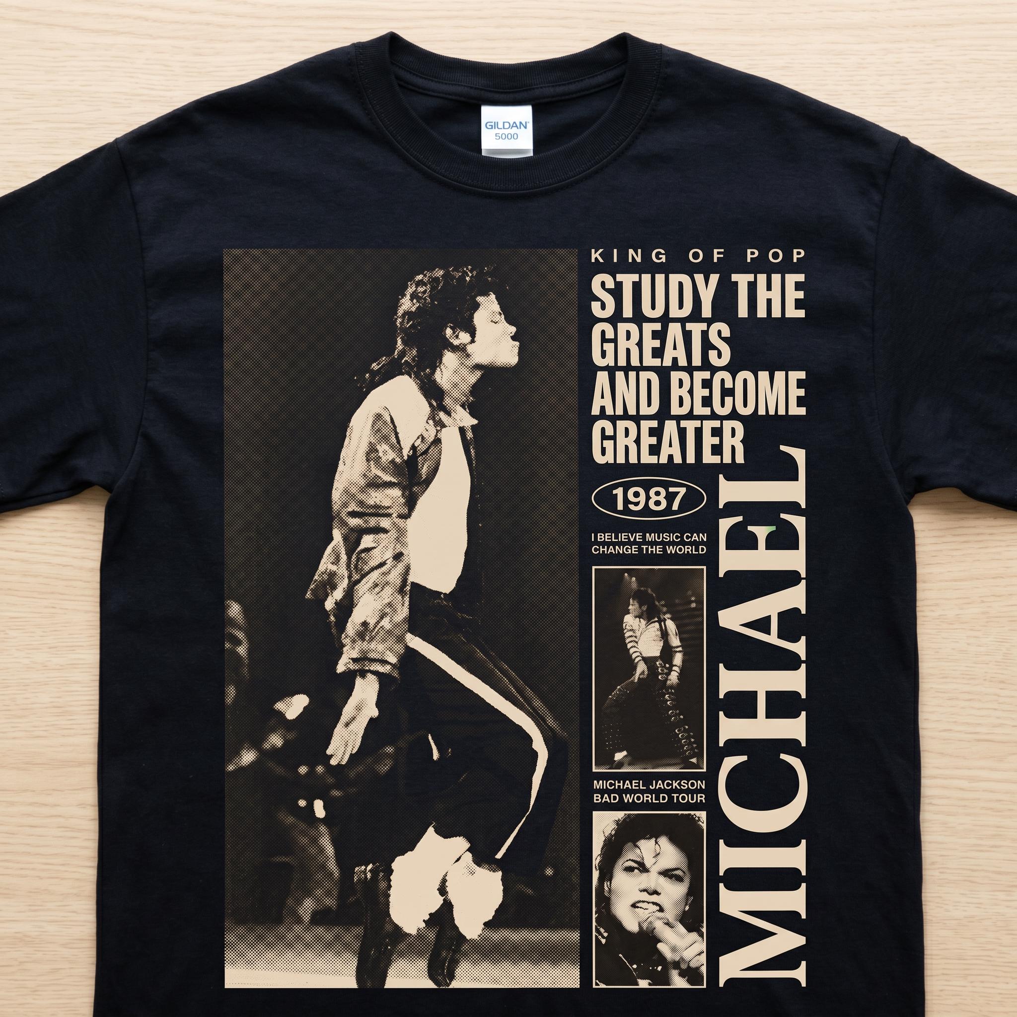 Michael Jackson King of Pop Vintage Tee, Study the Greats 1987