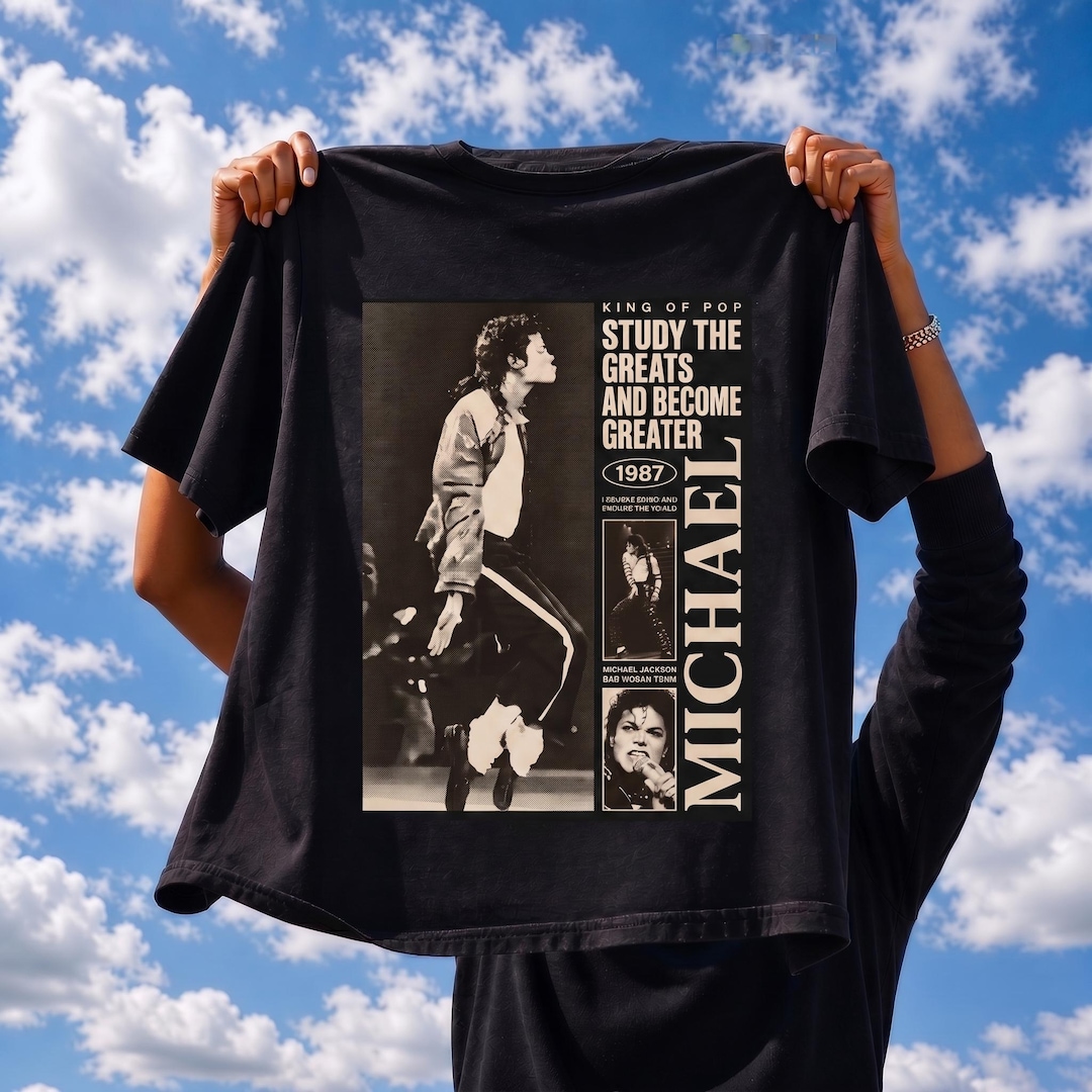 Michael Jackson King of Pop Vintage Tee, Study the Greats 1987