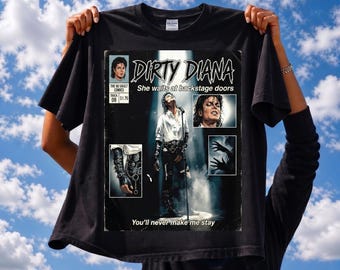 Michael Jackson Dirty Diana T-shirt, Bad Era Rock Tee - Etsy