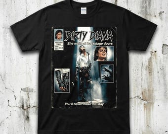 Michael Jackson Dirty Diana T-shirt, Bad Era Rock Tee - Etsy