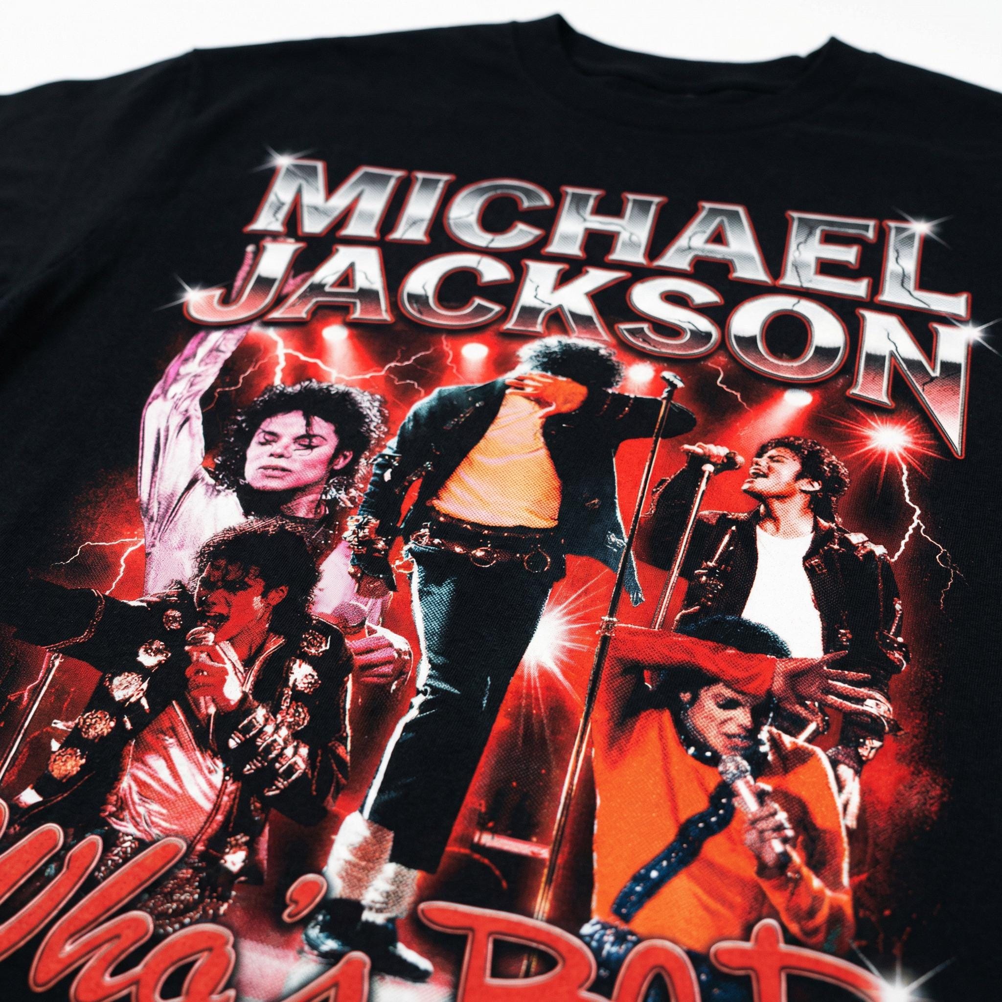 Michael Jackson Who's Bad Tee | Vintage Bootleg 80s Pop Music T
