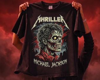 Thriller Zombie Michael Jackson Tee - 80s Metal Concert, Halloween Gift