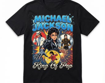 Vintage Michael Jackson Graphic Tee, 80s Concert Style