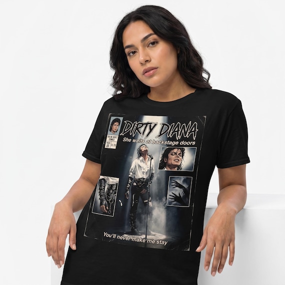 Michael Jackson Dirty Diana T-shirt, Bad Era Rock Tee - Etsy