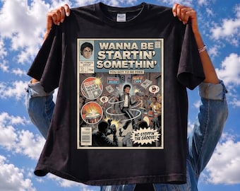 Michael Jackson Wanna Be Startin Somethin Comic Tee