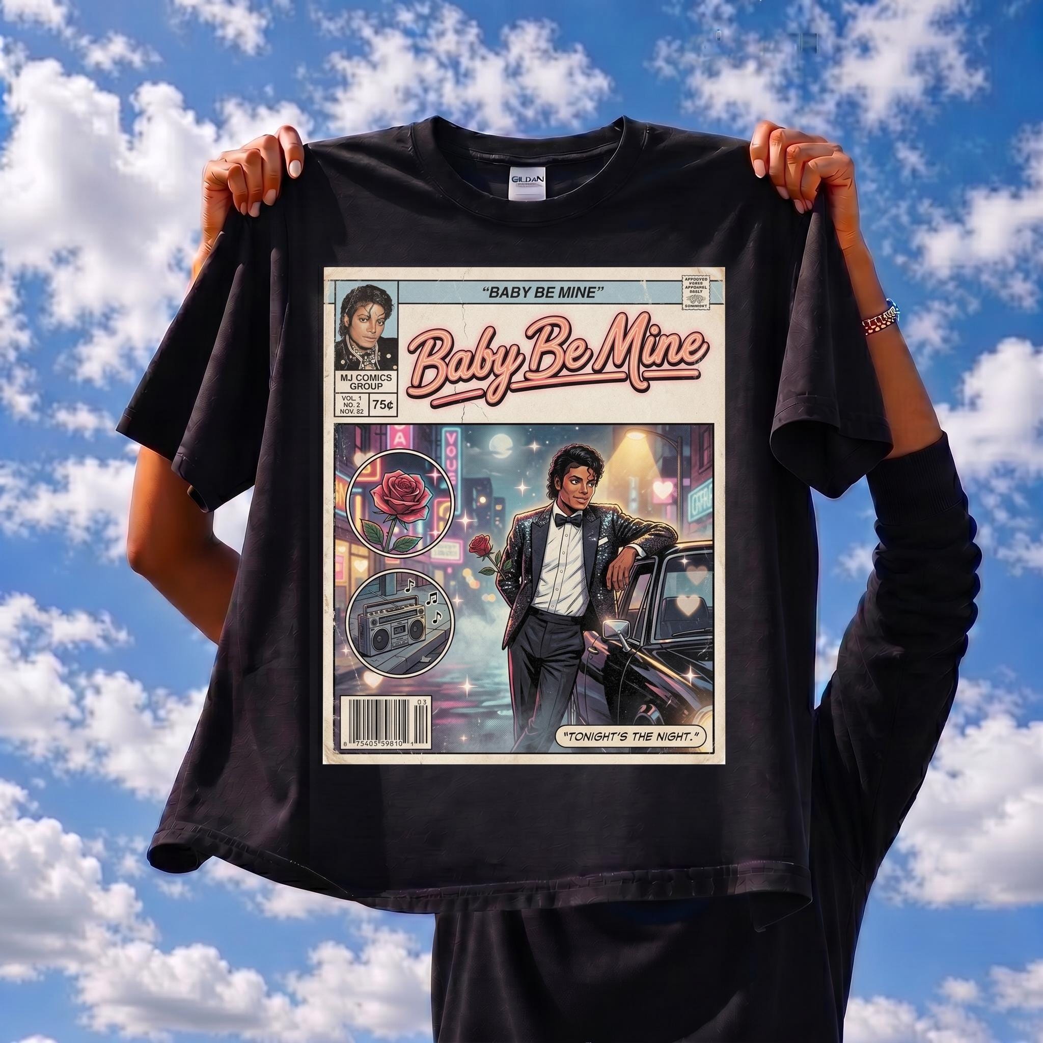 Michael Jackson Baby Be Mine Comic Tee - Etsy