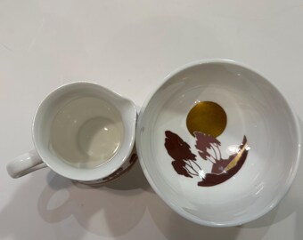 Sugar Bowl and Cream Jug Highland Fine Bone China