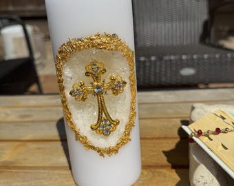Personalized Candles| Candles for Baptism| Custom Candles | Personalized Gifts| OCIA Gift |Wedding Gift