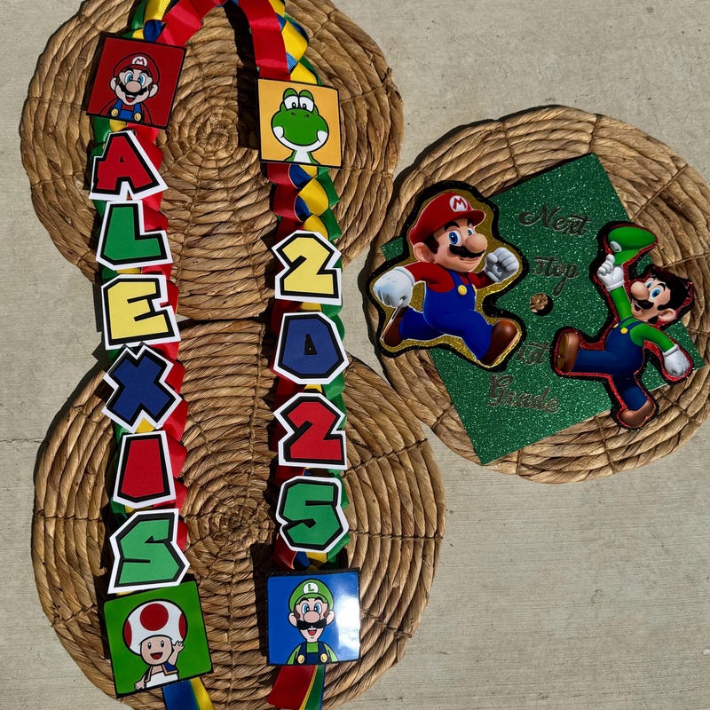 Mario Graduation Topper Mario Graduation Cap - Etsy