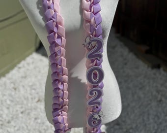 Butterfly Graduation Lei | Handmade Ribbon Lei | Ribbon and Fabric Grad Lei| Graduation Gift | Custom Grad Lei| Senior Photo Prop