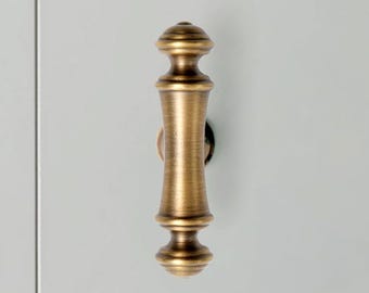 Antique Brass Kitchen Cabinet Pulls, Classical Vintage Brass Drawer Handles, Solid Brass Cabinet Door Handles, Luxury Cabinet Hardware