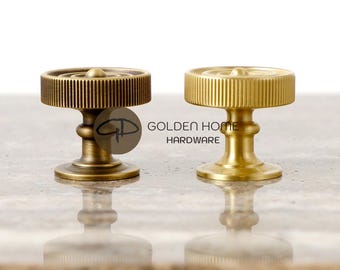 Boutons de meuble texturés en laiton antique, Quincaillerie de cuisine européenne moderne, Boutons de garde-robe en laiton massif, Boutons dorés antiques, Quincaillerie de meuble