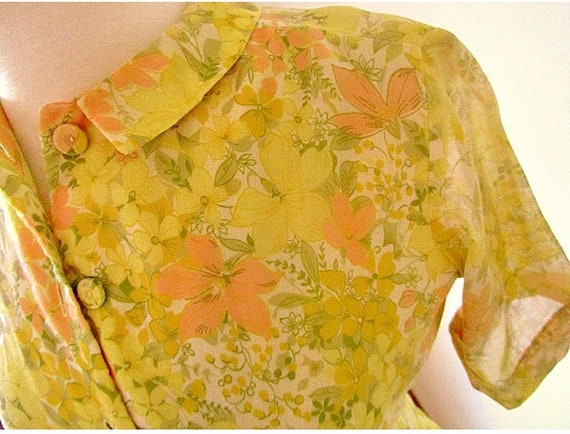 Sunny Yellow Summer Dress Floral print Dress - image 4