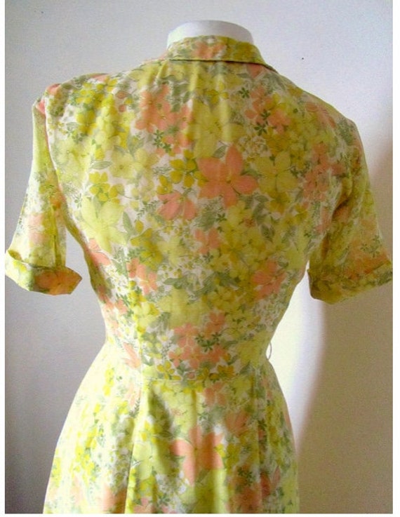 Sunny Yellow Summer Dress Floral print Dress - image 3