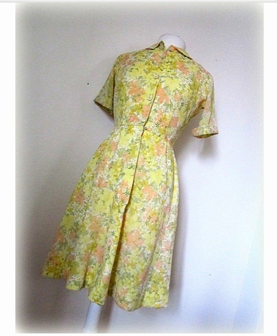 Sunny Yellow Summer Dress Floral print Dress - image 2