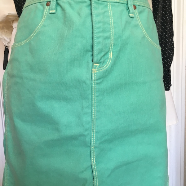 Gap Jeans Skirt Jade Green A Line