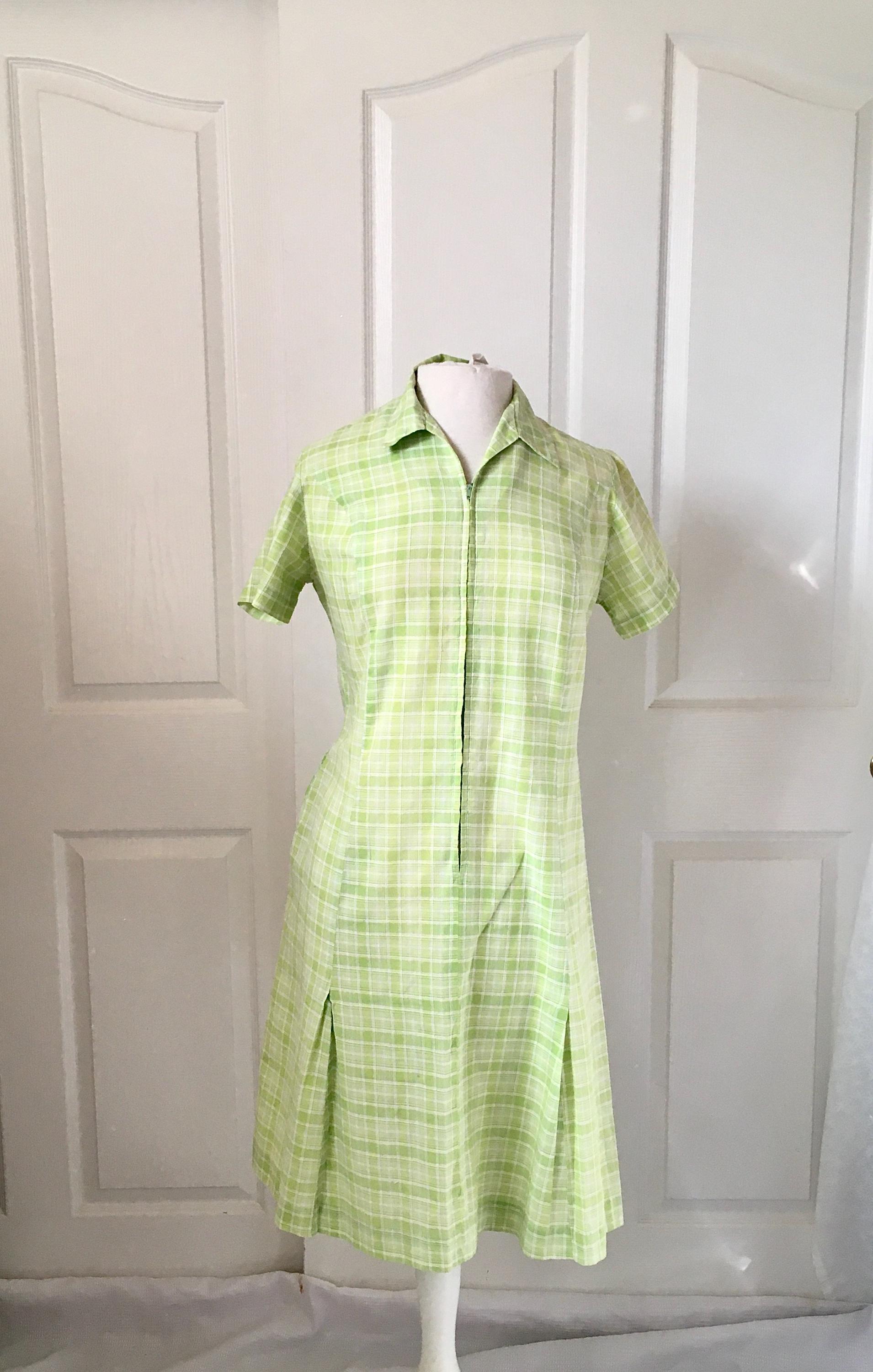 Kiwi Green Dress - Etsy