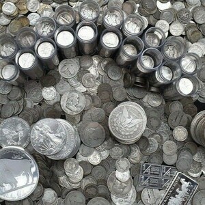 US Silver Coin Collection: Morgan Dollar, Liberty Half, Barber Quarter, Mercury Dime image 2