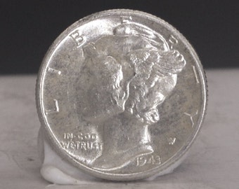 1942年マーキュリーダイム - 未流通のアメリカ製銀貨 - Etsy 日本