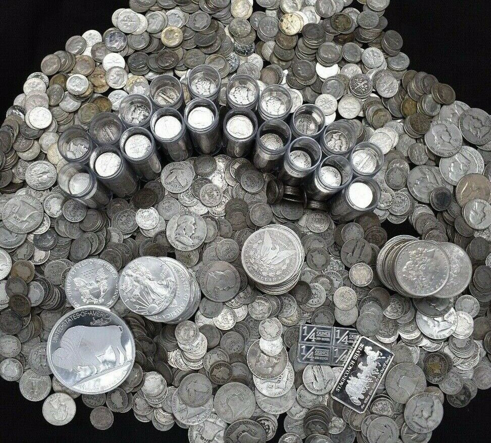 Old US Silver Coins Estate Sale Save Eighty Five Dollars Etsy