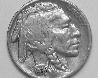 1936 buffalo  Nickel very  Fine Condition