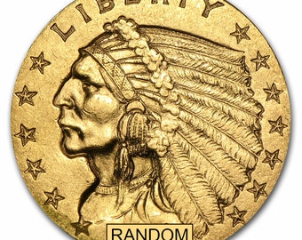 Random year Indian Head Quarter Eagle extra fine condition