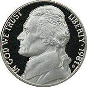 1981 type 1 proof Jefferson nickel