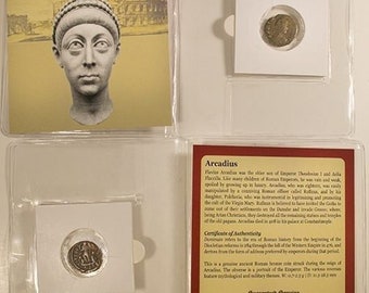 Ancient Roman coin of Arcadius